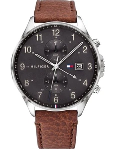 ⭐ Tommy Hilfiger Herren Silber Th 1791710 ⭐ - Picture 1 of 4