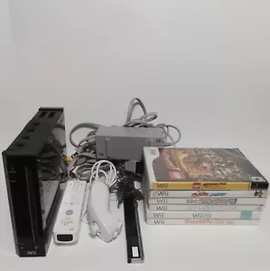 Nintendo Wii Rvl-001 Console Bundle And 6 Games - Picture 1 of 4