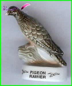 Feve Oiseau Bird Edition Atlas " Le Pigeon Ramier " Taube #F31 - Imagen 1 de 1