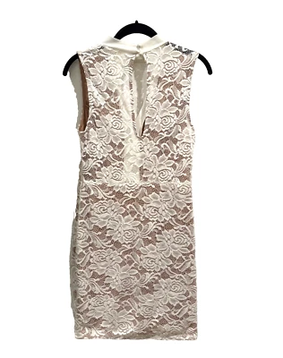 Love Republic женщин SZ большой кремовый кружева мини-платье без рукавов погружение-V шеи  - Изображение 1 из 4