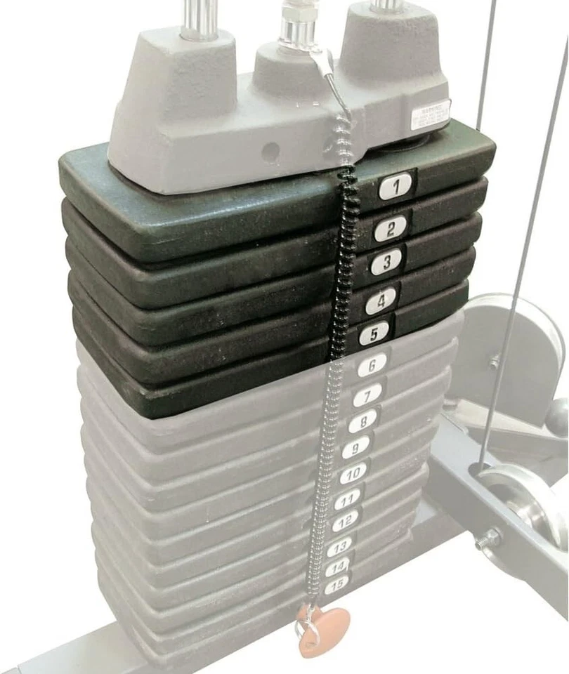 Body-Solid 50 libras pila de peso kit adicional Powerline equipo de máquina de gimnasio en casa Foto 1 de 1
