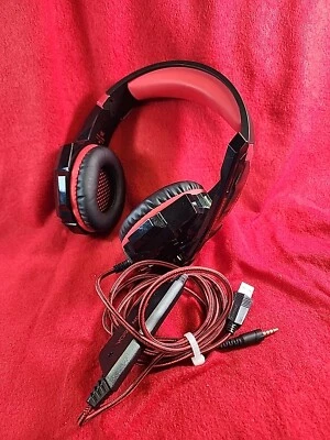 Kotion G9000 Stereo Gaming Headset Ps4, Xbox, Nintendo Switch, Laptop, PS, Red - Image 1 of 4