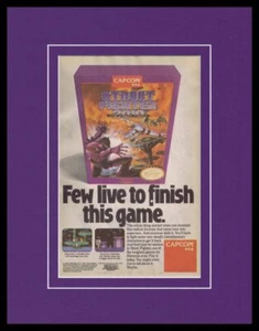 Street Fighter 2010 NES 11x14 Framed ORIGINAL Vintage Advertisement - Picture 1 of 1