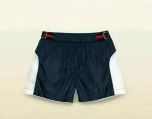 NWT New Gucci boys navy or green swim trunks pants 5y 10y 12y 371783 - Picture 1 of 8