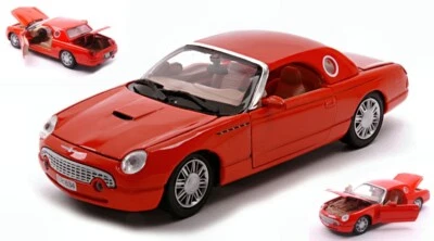 MODELLINO AUTO STATICO MOTORMAX FORD THUNDERBIRD 2002 HARDTOP 007 ARANCIO 1/24 - Immagine 1 di 4