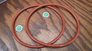 Parker O-Ring 6" x 1/4" (2) Red Viton 70 Durometer seal V0680-70 part # 2-432 - Picture 1 of 2