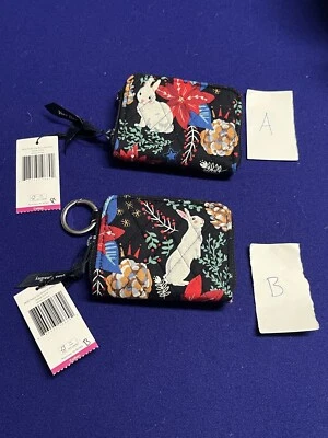 Vera Bradley Christmas RFID Petite Zip-Around Wallet Winter Forest PICK 1 PATTER - Image 1 of 4