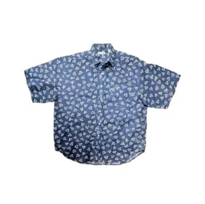 Bugle Boy Classics Hemd Herren 2XL Blau Kurzarm Button Down - Bild 1 von 5
