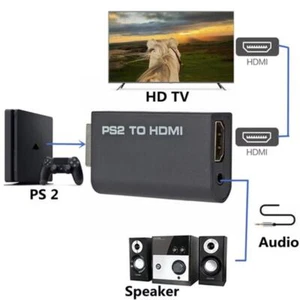 PS2 zu HDMI Konverter - 480i/480p/576i, 3,5mm Audio, USB Powered für HDTVs - Bild 1 von 5