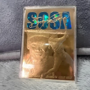 Sammy Sosa Chicago Cubs 1998 Bleachers 23KT Gold Foil Card COA Serial #3353 - Picture 1 of 5