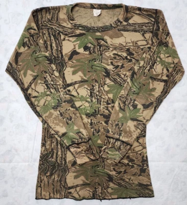 Morgan Realtree Hardwoods Green Men's Textured Camouflage Shirt Size XL 46-48 - Image 1 of 4