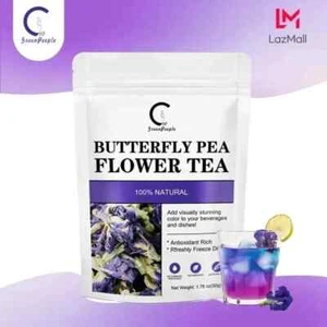 GPGP GreenPeople Buterfly Pea Flower Tea 50G Free Shipping World Wide - Picture 1 of 8