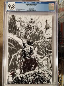 Batman/Spawn #1 - DC/Image 2022 - 1:25 Jason Fabok B&W Virgin Variant - CGC 9.8 - Picture 1 of 2