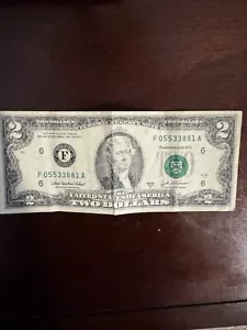 2003 $2 Dollar Bill Rare Series A - Picture 1 of 2