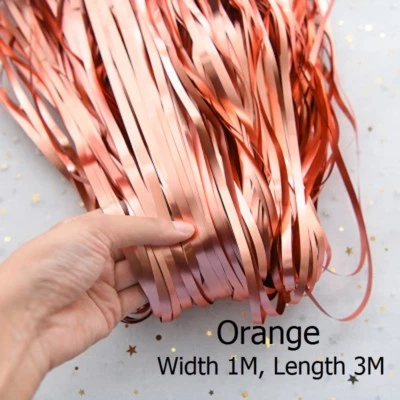 Cortina borla flecos de lámina 1M*3M metálica adorno boda fiesta accesorios de fotografía Foto 1 de 4