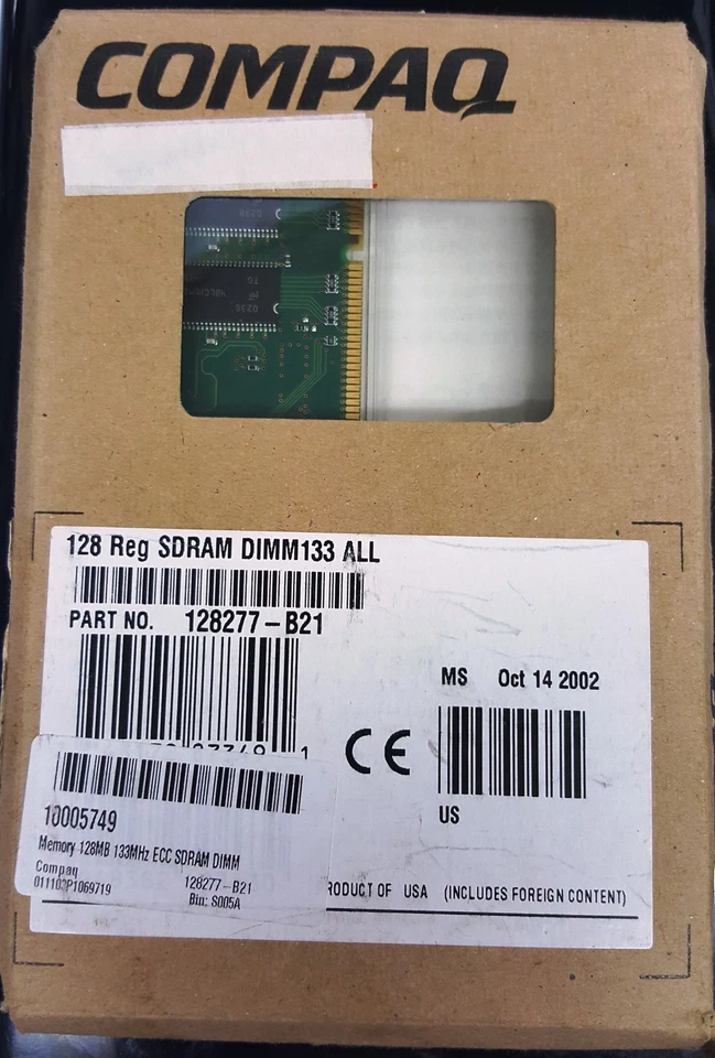 128MB RAM Memory for HP-Compaq ProLiant DL380 (PC133 - Reg) - Image 1 of 1