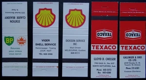 Matchbook Cover x 5 PETROL - SHELL TEXACO BP - Canadian - Picture 1 of 2