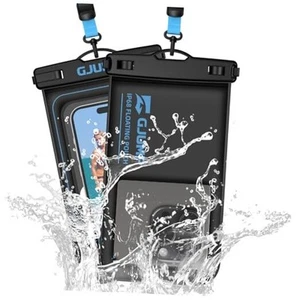 2 Pack Floating Waterproof Phone Pouch, Up to 8.3" IP68 Cellphone Dry Blue*2 - Photo 1 sur 8