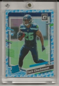 2023 Optic Zach Charbonnet Rocket Ship Rated Rookie SSP ! - Picture 1 of 2