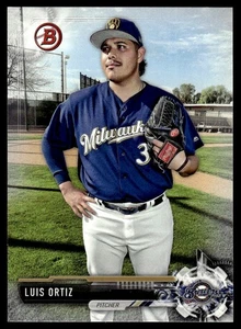 2017 Bowman Draft Luis Ortiz Milwaukee Brewers #BD-199 - Picture 1 of 2