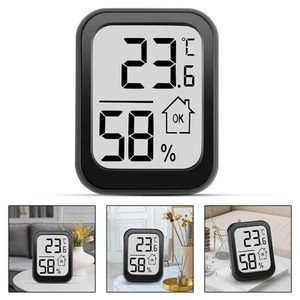 Benutzerfreundliches Raumtemperatur Luftfeuchtigkeit Messgerät Digital Thermome - Bild 1 von 12