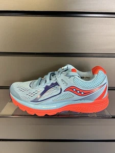 SAUCONY VALOR, WOMENS TRAINERS, UK SIZE 3, SKY BLUE/ ORANGE - Picture 1 of 5