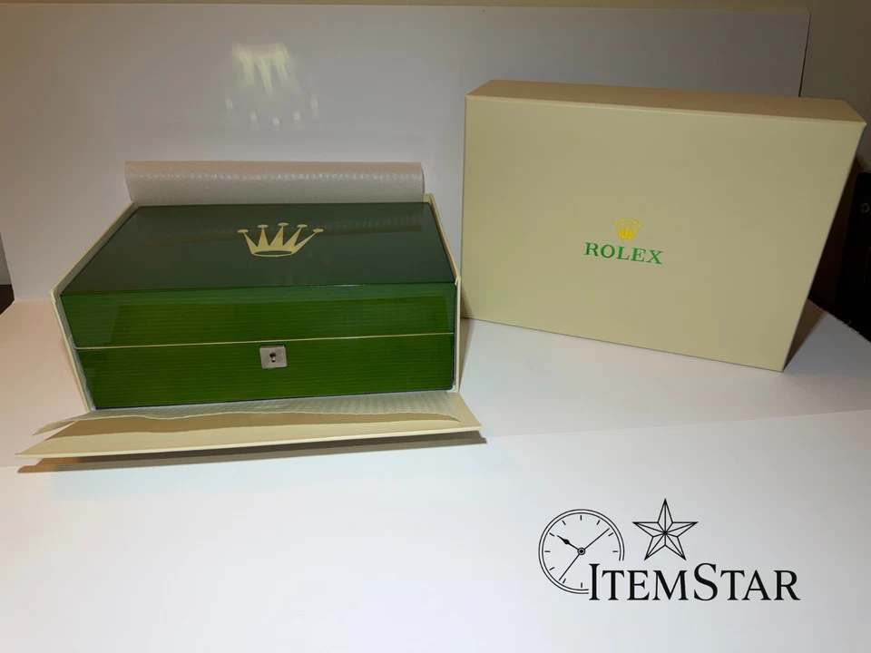 Vitrina de reloj de lujo de madera verde de 10 ranuras con caja de almacenamiento exterior Foto 1 de 4