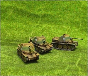 Painted! -  German Marder IIIH Platoon (3 vehicles) - 15mm WW2 - Flames of War - Picture 1 of 2