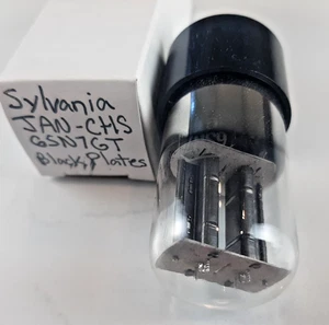 Sylvania JAN-CHS 6SN7GT Black Plate Tube 6SN7 - Tested & Guaranteed - Fast Ship - Picture 1 of 13