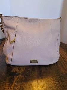 Michael Kors Hallie Pebbled Leather Hobo Shoulder Bag Blush/ Soft Pink Large - Bild 1 von 22