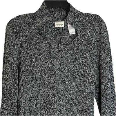 Suéter Villager Sport Liz Claiborne XL Cuello en V Moteado Largo SL Algodón Pullover Foto 1 de 4