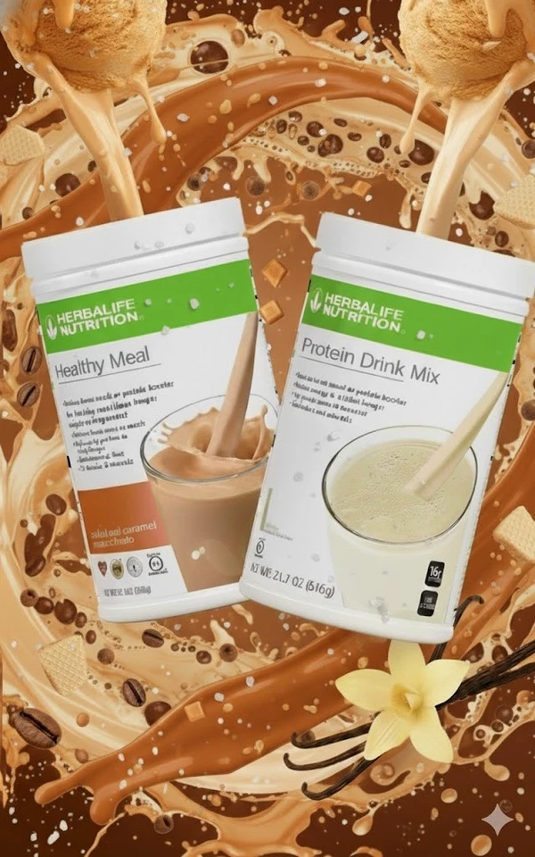 Herbalife Protein Drink Mix PDM - Vanilla, 616 gm (1122)