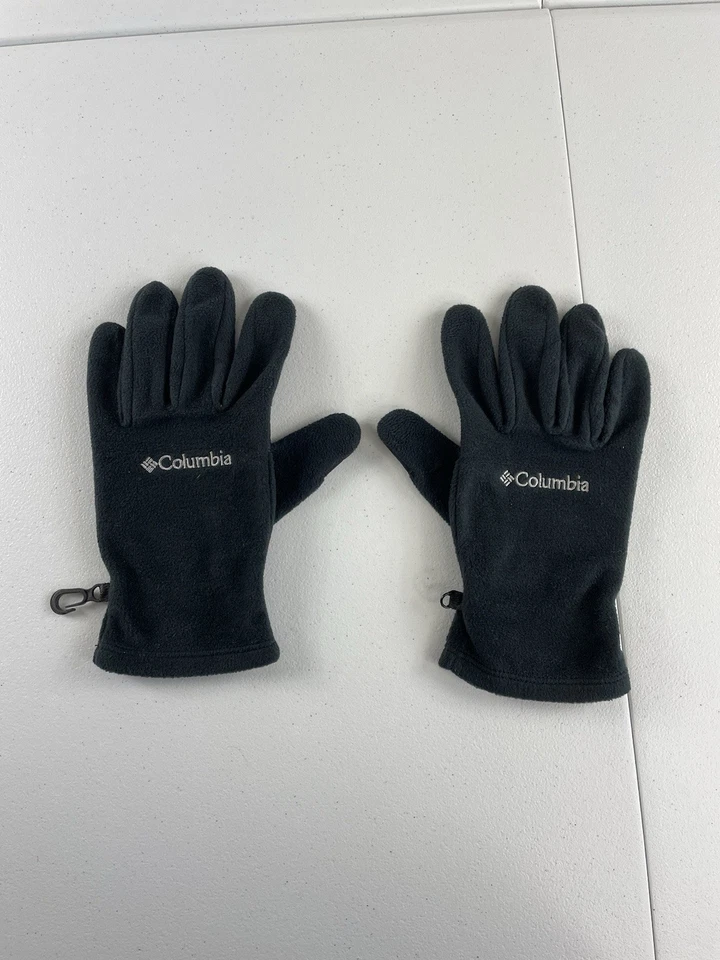 Guantes Columbia para hombre de vellón negro pequeños Foto 1 de 4