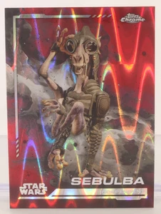 2024 Topps Chrome Star Wars Sebulba #132 Red Blaster RayWave Refractor - Bild 1 von 2