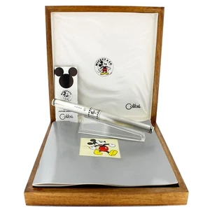 1996 COLIBRI MICKEY MOUSE LIMITED ED STERLING SILVER FOUNTAIN PEN NEVER INKED - Picture 1 of 14