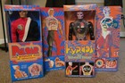 Pulsar Man & Hypnos 1978 Mattel w/Repro Boxes & Hypnos helmet