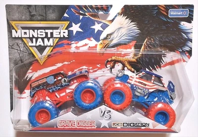 MONSTER JAM звезды и полосы могильщик против DIGatron Monster Jam серии 01 - Изображение 1 из 4