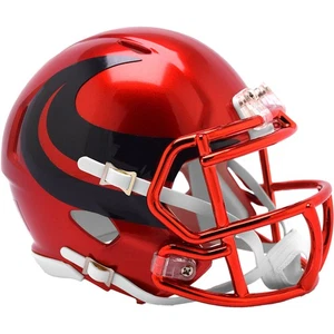 Houston Texans Red Chrome Alternate 2024 Riddell Speed Mini Football Helmet - Picture 1 of 1