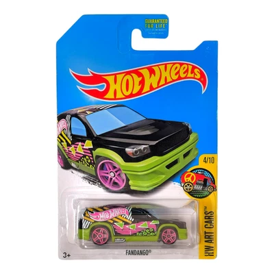 HOT WHEELS Fandango Black Treasure Hunt TH HW Art Cars Mainline DVD03 2017 - Image 1 of 2