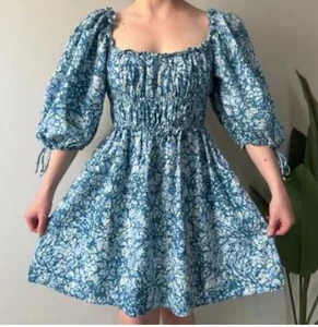 House Of Harlow Kleid blau Puffärmel Größe XS - Bild 1 von 3