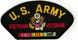 Parche negro veterano del ejército de Vietnam - Imagen 1 de 1