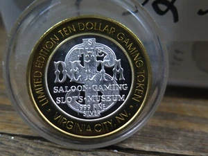 .999 PLATA - VIRGINIA CITY DELTA Edición Limitada Diez Dólares .999 Ficha de Juego - Imagen 1 de 5