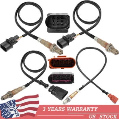 Sensor de oxígeno O2 4 piezas para VOLKSWAGEN TOUAREG 2004-2006 3,2 L aguas arriba + aguas abajo Foto 1 de 4