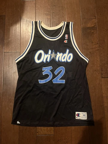 Vintage 90s Champion Orlando Magic Shaq Jersey Size 48 XL Cover
