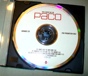 Paco **PROMO CD** This is Where We Live - Foto 1 di 1