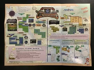 Póster/mapa de inserto de Nintendo Magic of Scheherazade CUL-AS-US NES solamente - Imagen 1 de 4