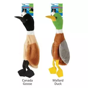 Grriggles Wild Bird Unstuffies Dog Toys - Duck / Goose plush Dog Toys - Picture 1 of 5