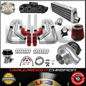 Kit Turbo T3/T4 para VOLKSWAGEN GOLF GTI JETTA MK3/4 2.0 IC PK WG BOV Colector RD - Imagen 1 de 6