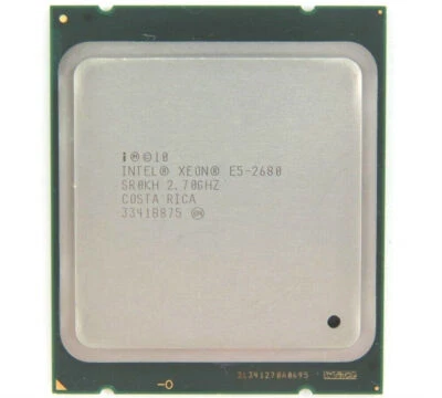 Intel Xeon E5-2680 CPU 8-Core 2.7GHz 20M 8 GT/S LGA2011 SR0KH 16 T Processor - Image 1 of 4