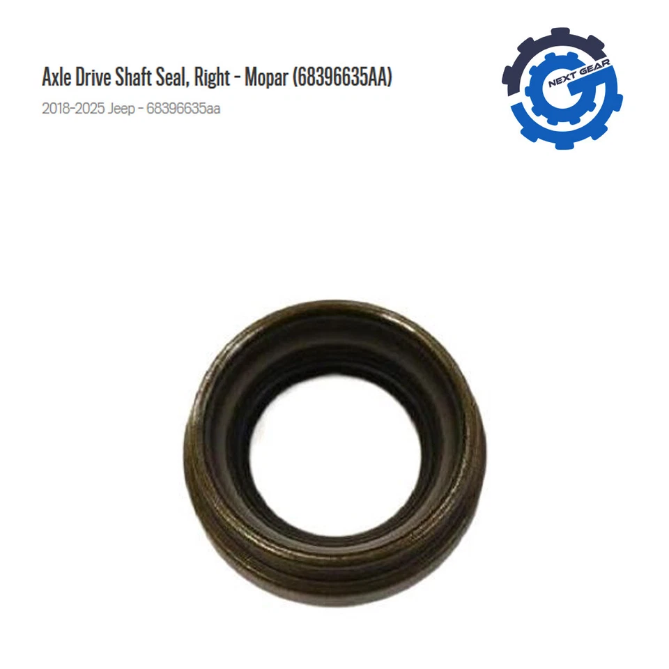 New OEM Axle Driver Shaft Seal Right For 2018-2024 Jeep Wrangler JL 68396635AA - Image 1 of 3